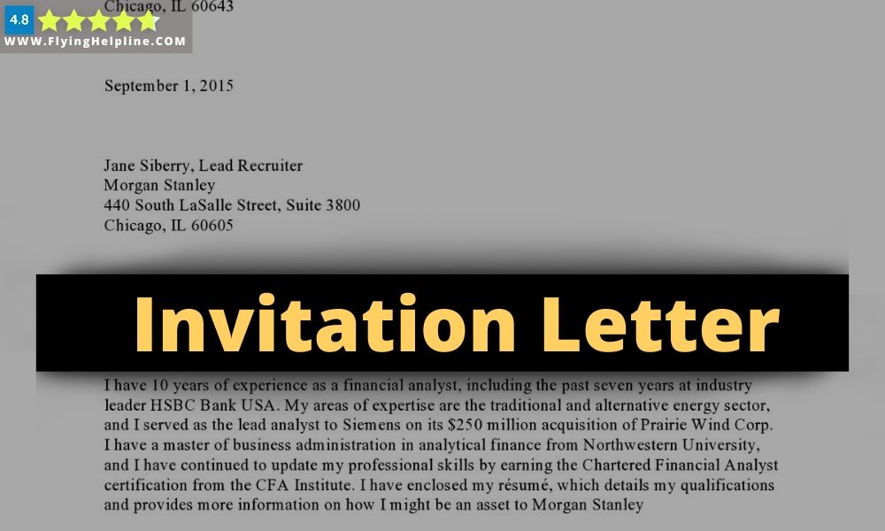 Invitation Letter To Embassy from flyinghelpline.com